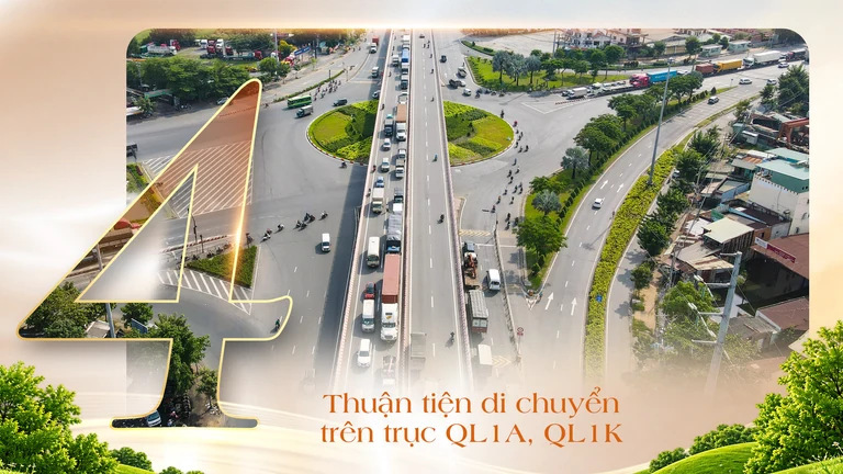 Điểm cộng 4 — Thuận tiện di chuyển trên trục Quốc lộ 1A và Quốc lộ 1K