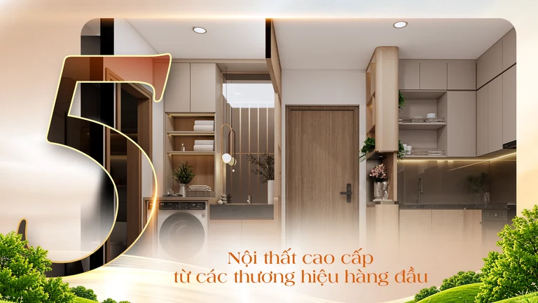 Điểm cộng 5 — Nội thất cao cấp từ các thương hiệu hàng đầu